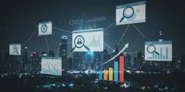 Competitive SEO analysis 2025 dashboard with data points and US market focus