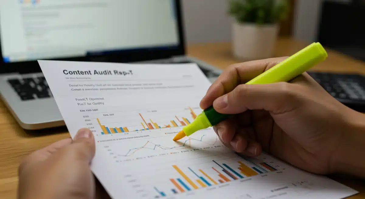 Content audit report highlighting E-E-A-T compliance