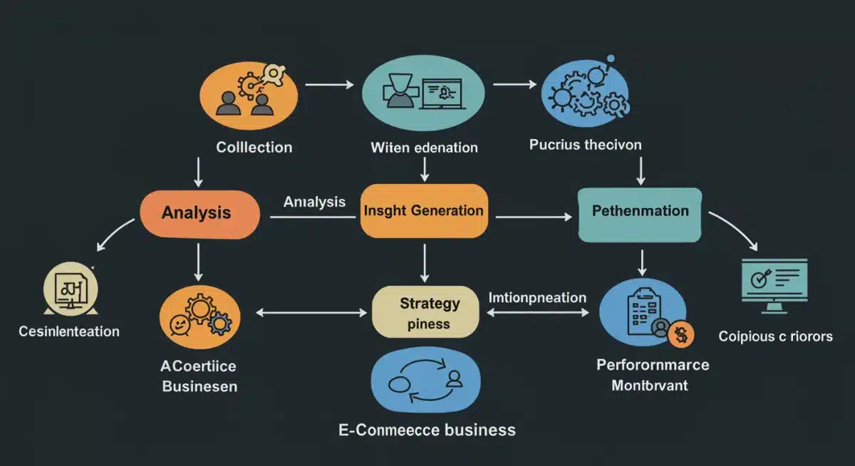 Data-driven e-commerce strategy implementation flowchart