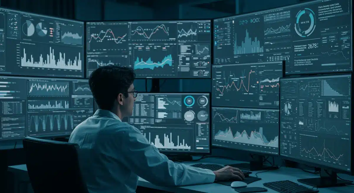 Data scientist analyzing AI performance in paid media