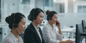 Customer service team actively engaging with e-commerce customers