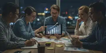 Digital marketing team analyzing E-E-A-T strategies for US search rankings