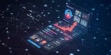 Futuristic Twitter X interface with new features and 18% engagement growth