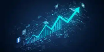 Meta Ads Algorithm Changes Q1 2025: Boost Campaign Performance Dynamic digital network representing Meta Ads algorithm changes and performance growth
