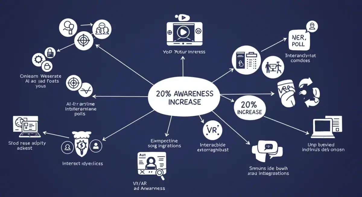 Mind map of new YouTube ad formats driving brand awareness