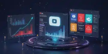 YouTube Ads in 2025: Driving 20% Brand Awareness Growth Futuristic YouTube ad dashboard showing brand awareness growth